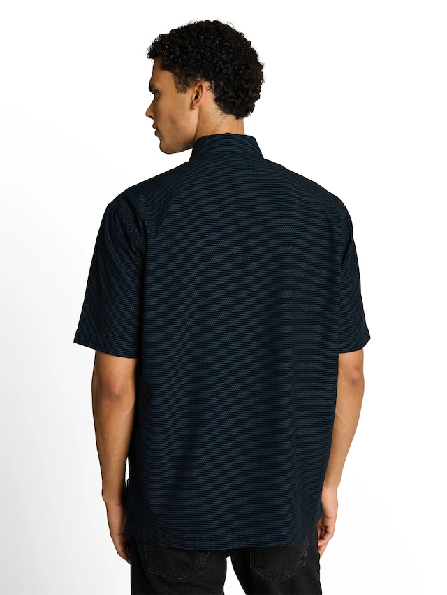 TOM TAILOR Denim Kurzarmshirt mit Streifen Muster