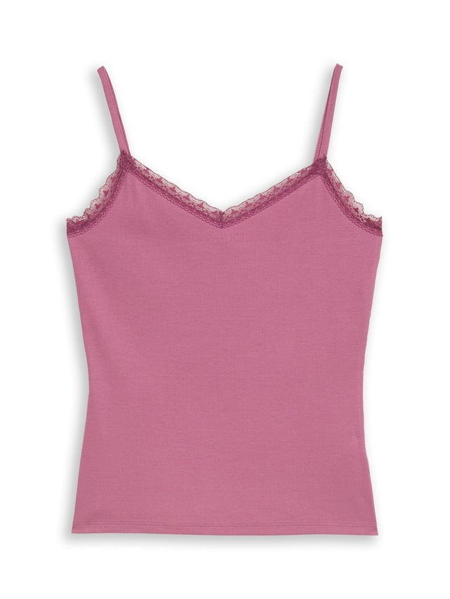 TOM TAILOR Denim Spaghettitop Sommertop mit Spitze