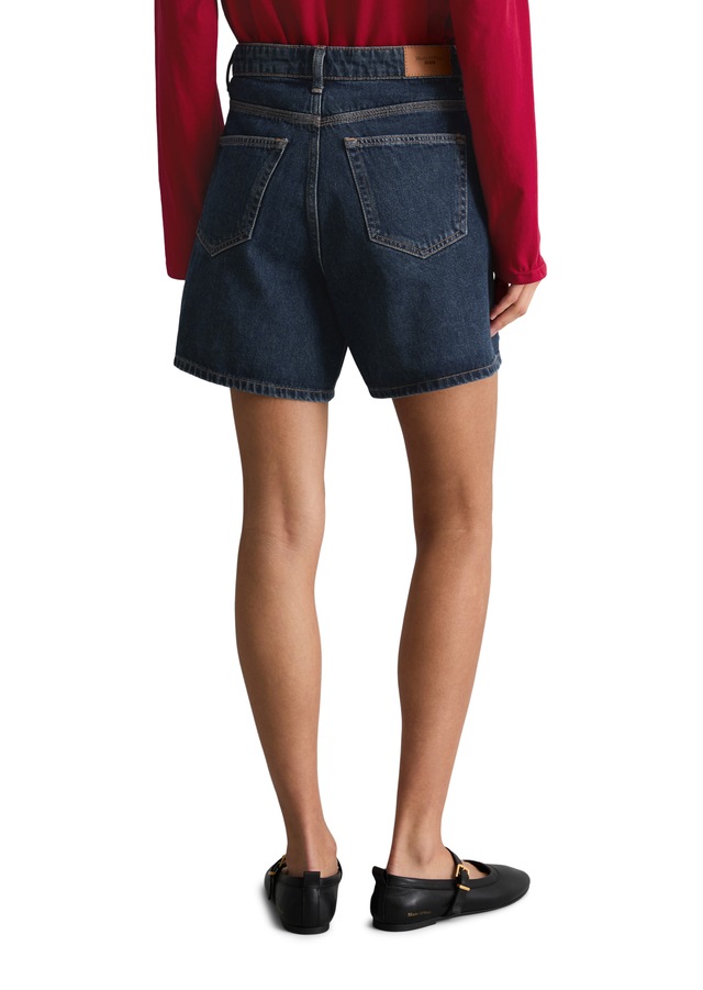 Marc O'Polo DENIM Jeansshorts »Model Filda relaxed aus Rigid Denim« hohe Leibhöhe
