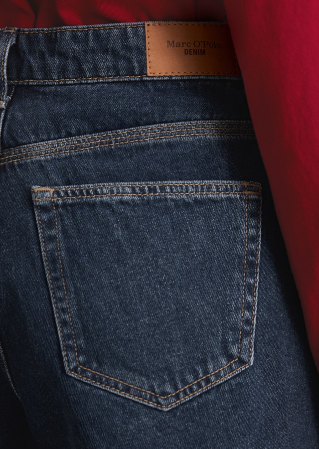 Marc O'Polo DENIM Jeansshorts »Model Filda relaxed aus Rigid Denim« hohe Leibhöhe