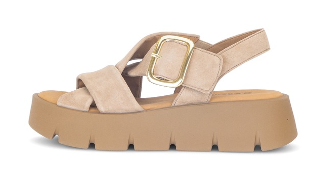 Gabor Keilsandalette , Plateau, Sommerschuh, Riemchensandale mit Kreuzbandage