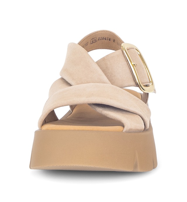 Gabor Keilsandalette , Plateau, Sommerschuh, Riemchensandale mit Kreuzbandage