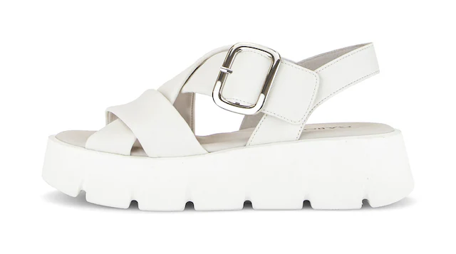 Gabor Keilsandalette , Plateau, Sommerschuh, Riemchensandale mit Kreuzbandage