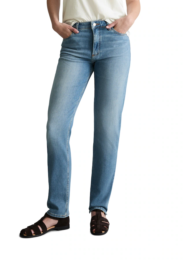 Marc O'Polo DENIM Gerade Jeans Model Olina straight aus hochwertigem Baumwoll-Stretch