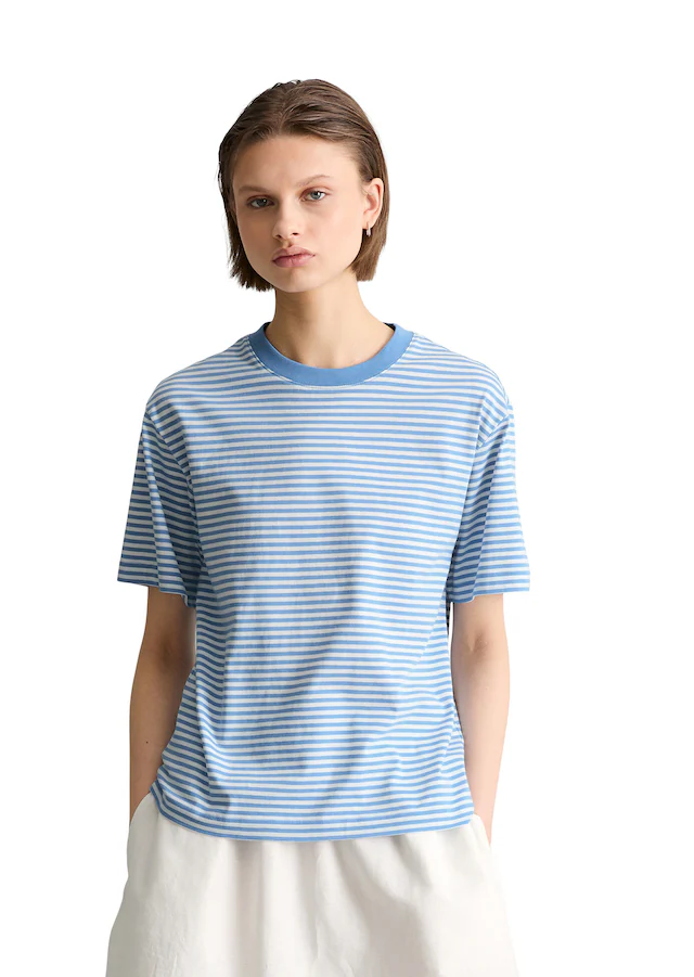Marc O'Polo DENIM T-Shirt Streifen-T-Shirt regular aus Organic Cotton