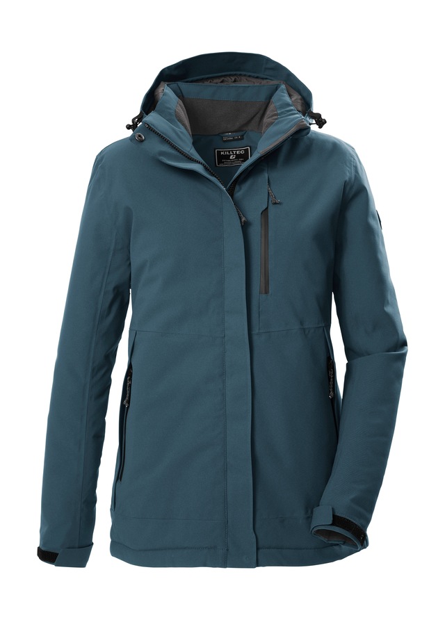 Killtec Funktionsjacke »KOW 219 WMN JCKT« Atmungsaktive, wind- und wasserdichte Damenjacke, abnehmbare Kapuze