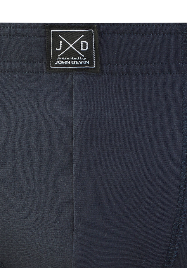 John Devin Boxer »Boxershorts für Herren« Packung, 5 Stk. unifarben, mit Logoschriftzug am Bund, Jersey-Material