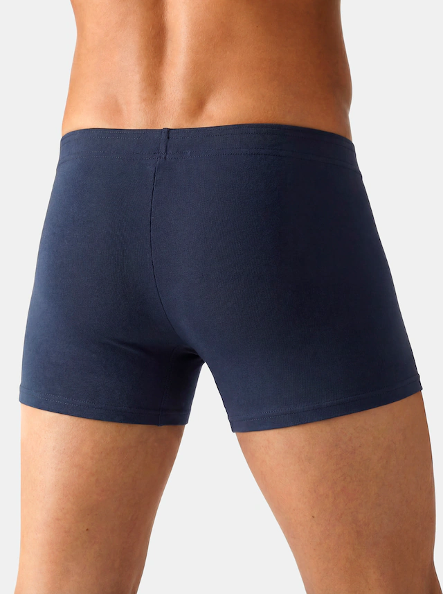 John Devin Boxer »Boxershorts für Herren« Packung, 5 Stk. unifarben, mit Logoschriftzug am Bund, Jersey-Material