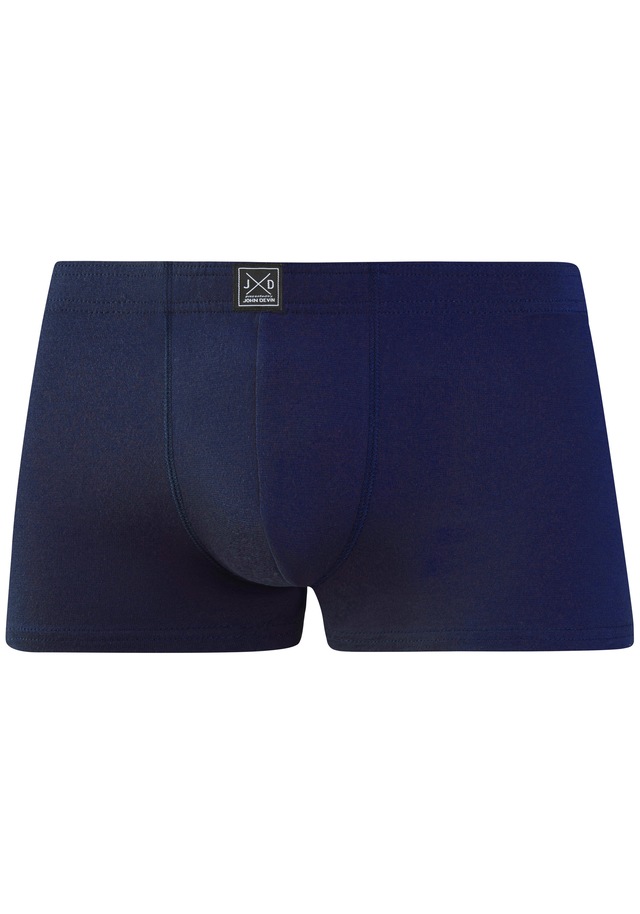 John Devin Boxer »Boxershorts für Herren« Packung, 5 Stk. unifarben, mit Logoschriftzug am Bund, Jersey-Material