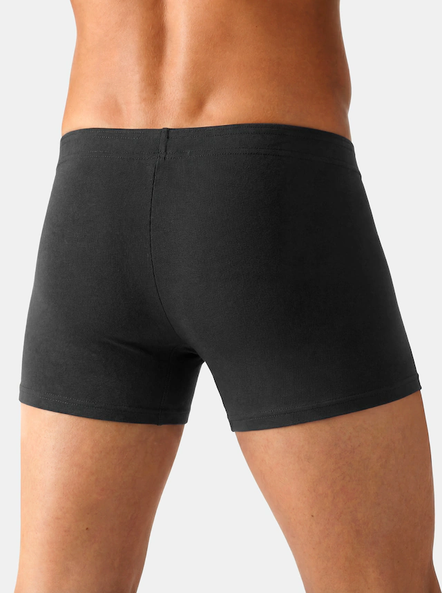 John Devin Boxer »Boxershorts für Herren« Packung, 5 Stk. unifarben, mit Logoschriftzug am Bund, Jersey-Material