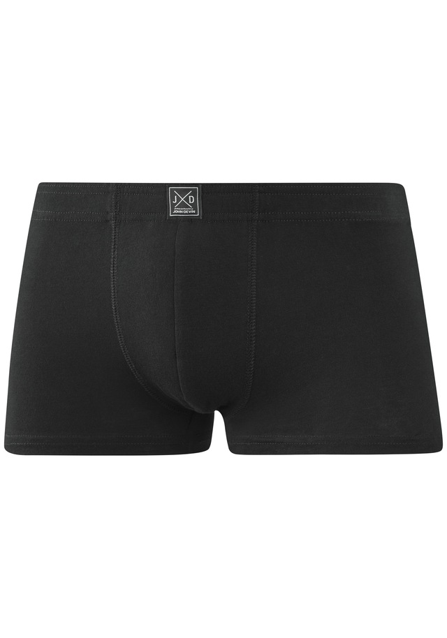 John Devin Boxer »Boxershorts für Herren« Packung, 5 Stk. unifarben, mit Logoschriftzug am Bund, Jersey-Material