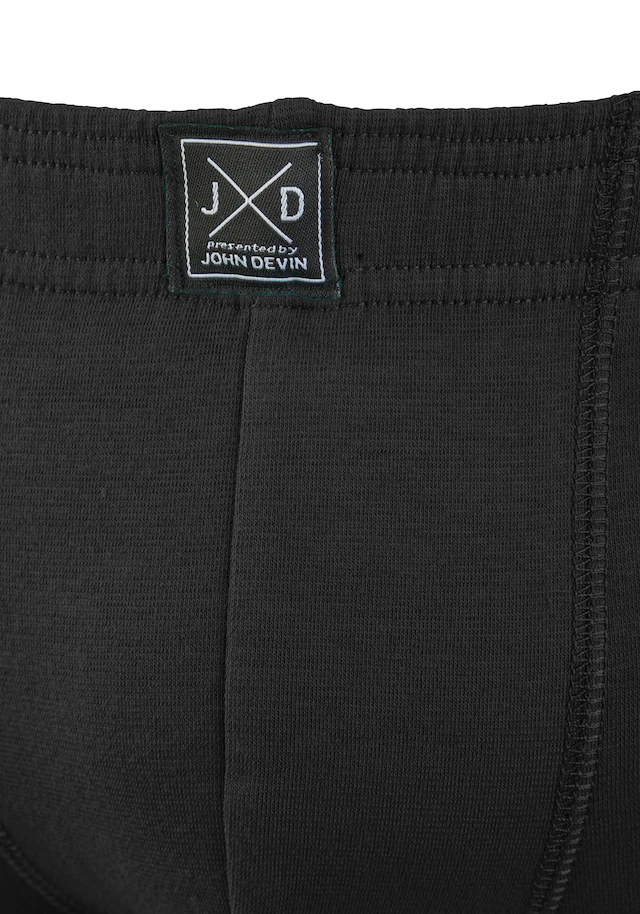 John Devin Boxer »Boxershorts für Herren« Packung, 5 Stk. unifarben, mit Logoschriftzug am Bund, Jersey-Material