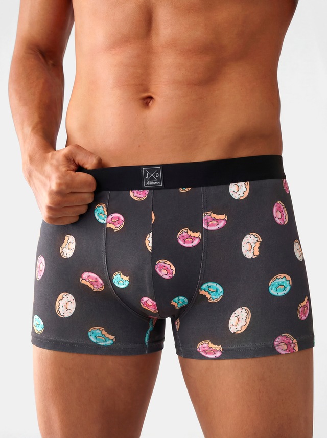 John Devin Boxer »Boxershorts für Herren« Packung, 3 Stk. aus weichem Jersey-Material, 3er-Pack, teils lustig bedruckt