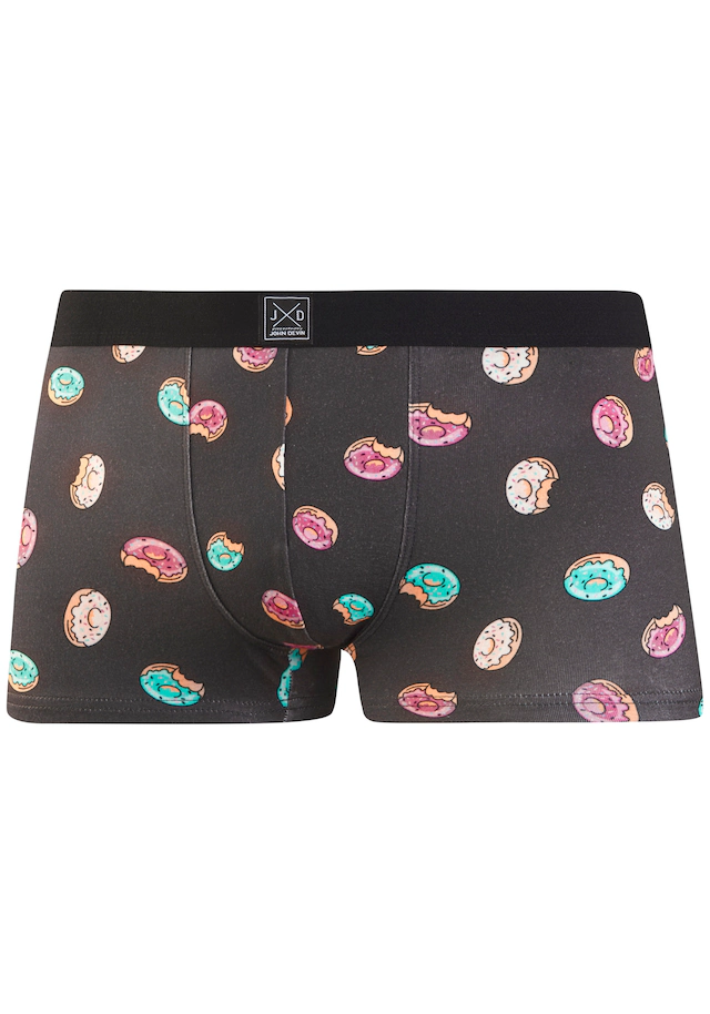 John Devin Boxer »Boxershorts für Herren« Packung, 3 Stk. aus weichem Jersey-Material, 3er-Pack, teils lustig bedruckt