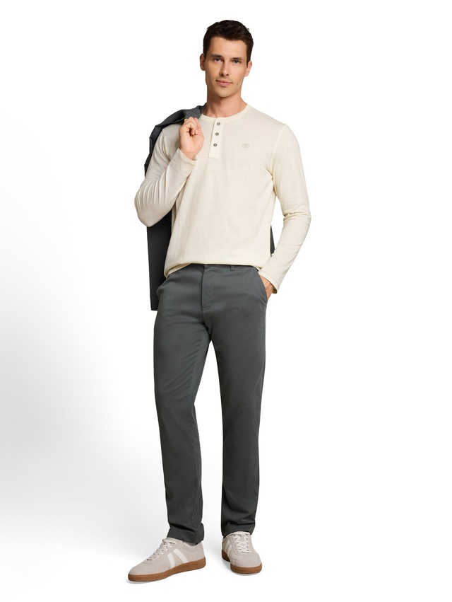 TOM TAILOR Langarmshirt mit Knopfleiste