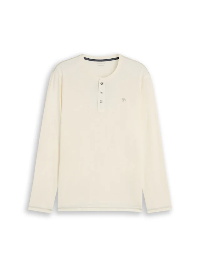 TOM TAILOR Langarmshirt mit Knopfleiste