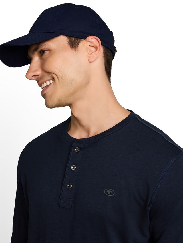 TOM TAILOR Langarmshirt mit Knopfleiste