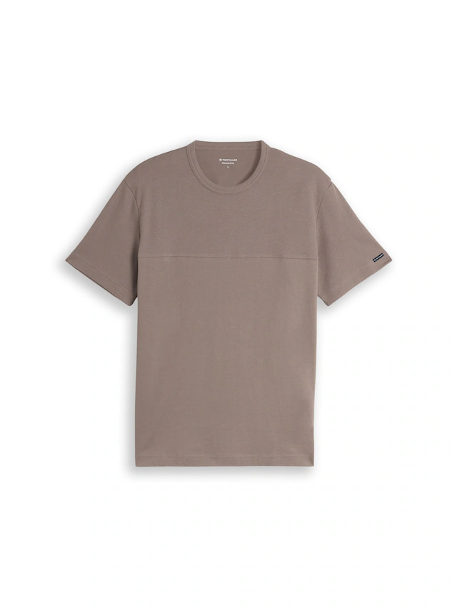 TOM TAILOR Kurzarmshirt Sommershirt mit Struktur-Details