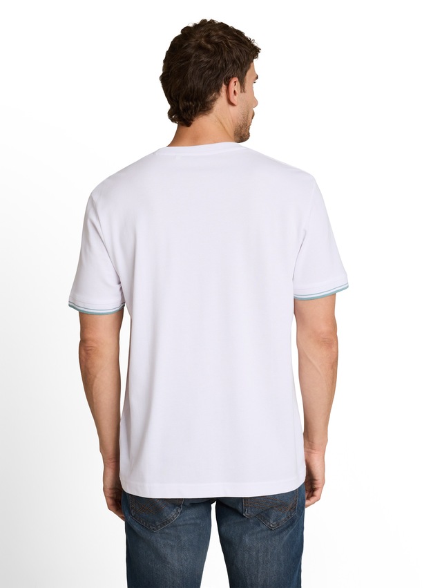 TOM TAILOR Kurzarmshirt Sommershirt mit Print und Stickerei