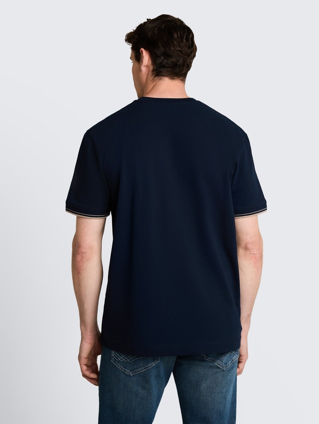 TOM TAILOR Kurzarmshirt Sommershirt mit Print und Stickerei