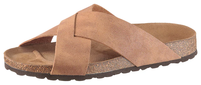 Man's World Pantolette Sommerschuh, Strandschuh, Hausschuh mit Fußbett