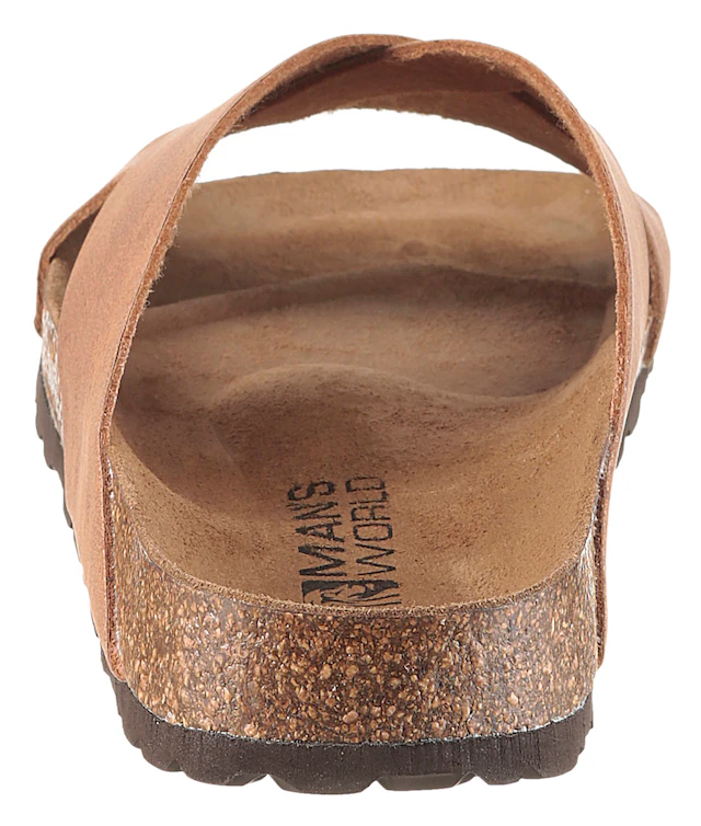 Man's World Pantolette Sommerschuh, Strandschuh, Hausschuh mit Fußbett