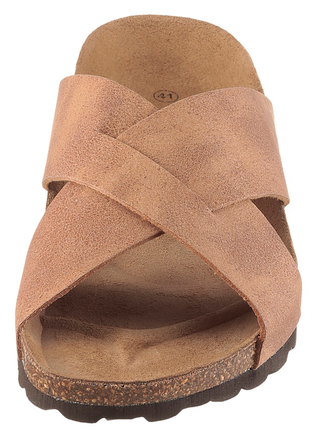 Man's World Pantolette Sommerschuh, Strandschuh, Hausschuh mit Fußbett