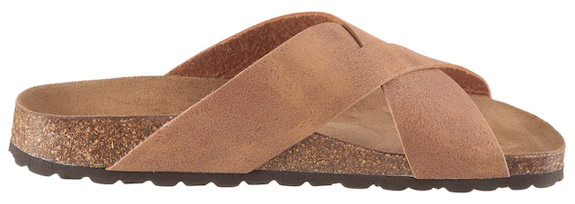 Man's World Pantolette Sommerschuh, Strandschuh, Hausschuh mit Fußbett