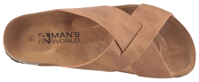 Man's World Pantolette Sommerschuh, Strandschuh, Hausschuh mit Fußbett