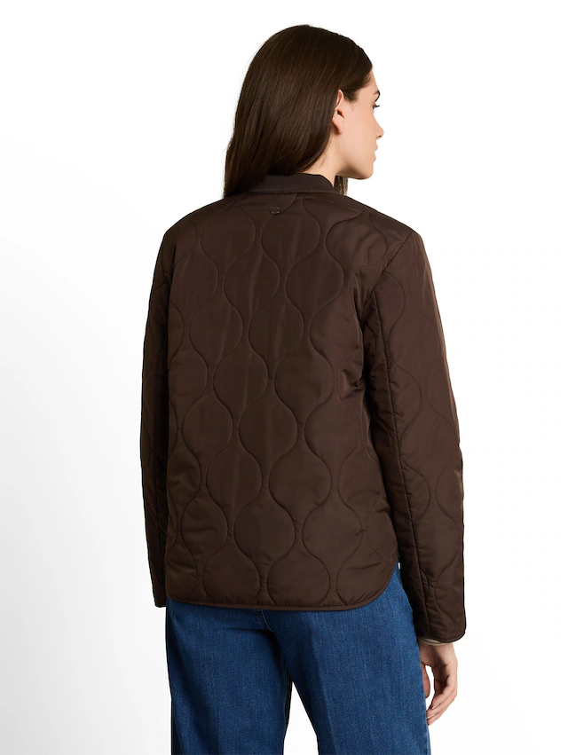 TOM TAILOR Steppjacke ohne Kapuze mit Blouson-Kragen und Reißverschluss