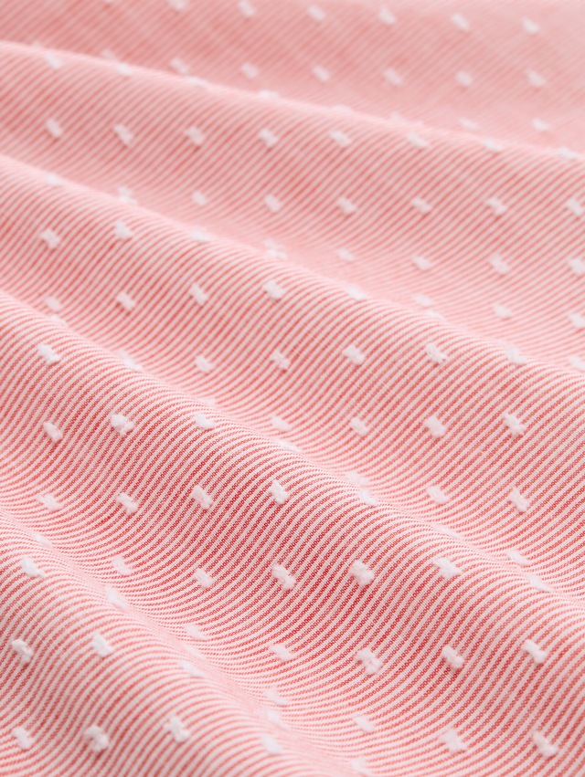 TOM TAILOR Druckbluse Sommer-Tunika mit feinen Streifen und Punkten