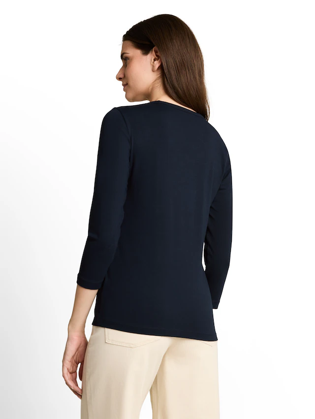 TOM TAILOR Langarmshirt »Regular« mit V-Ausschnitt