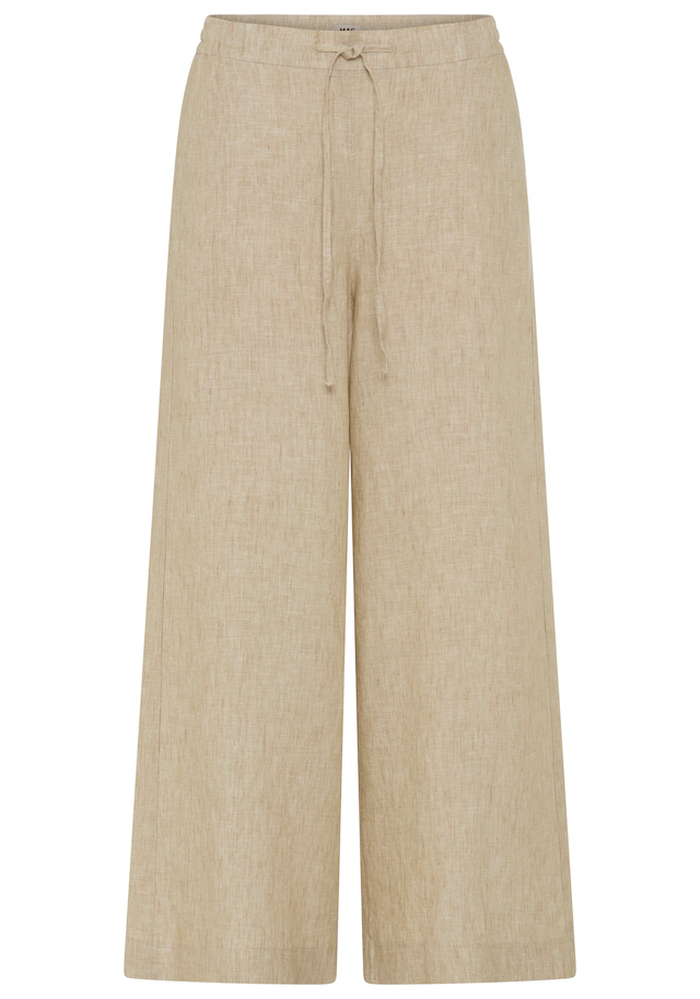 MAC Leinenhose »CALLIE cropped« gestreift mit Kordelzug