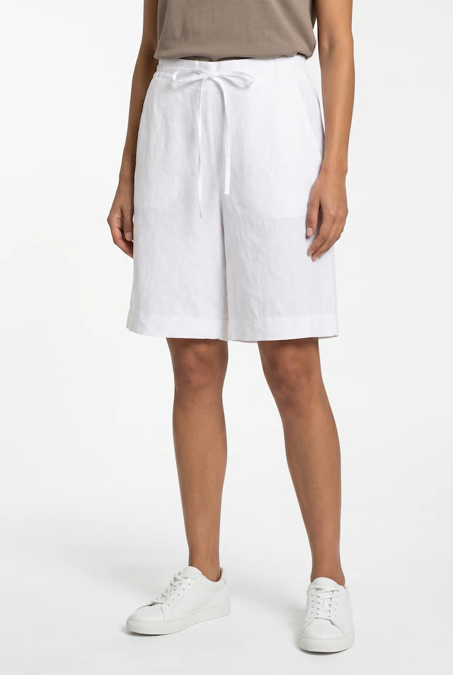 MAC Leinenhose »SANNY« Shorts, Bermudas mit Gummizug und Kordelzug