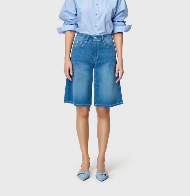MAC Bermudas »DREAM WIDE Bermuda« Jeans mit weitem Bein