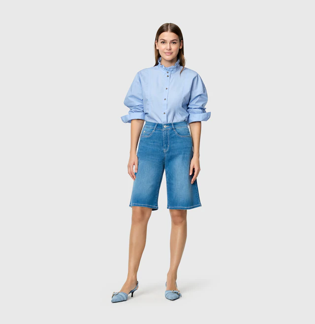 MAC Bermudas »DREAM WIDE Bermuda« Jeans mit weitem Bein