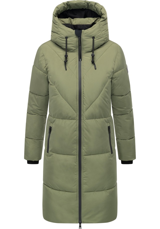 Navahoo Steppmantel »Kältekuschel XIV« Warmer Damen Wintermantel mit Fleece-gefüttertem Kragen