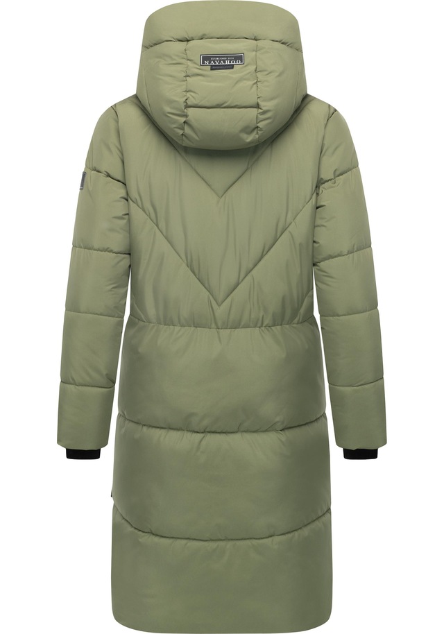Navahoo Steppmantel »Kältekuschel XIV« Warmer Damen Wintermantel mit Fleece-gefüttertem Kragen