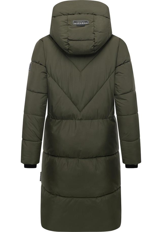 Navahoo Steppmantel »Kältekuschel XIV« Warmer Damen Wintermantel mit Fleece-gefüttertem Kragen