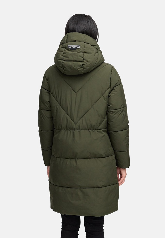 Navahoo Steppmantel »Kältekuschel XIV« Warmer Damen Wintermantel mit Fleece-gefüttertem Kragen