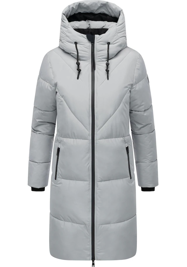 Navahoo Steppmantel »Kältekuschel XIV« Warmer Damen Wintermantel mit Fleece-gefüttertem Kragen