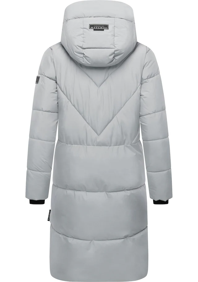 Navahoo Steppmantel »Kältekuschel XIV« Warmer Damen Wintermantel mit Fleece-gefüttertem Kragen