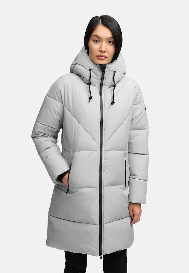 Navahoo Steppmantel »Kältekuschel XIV« Warmer Damen Wintermantel mit Fleece-gefüttertem Kragen
