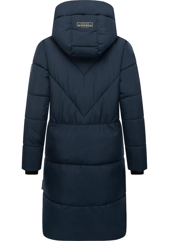 Navahoo Steppmantel »Kältekuschel XIV« Warmer Damen Wintermantel mit Fleece-gefüttertem Kragen