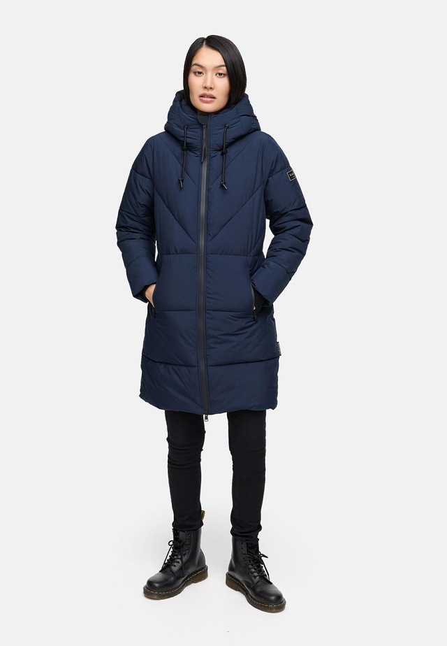 Navahoo Steppmantel »Kältekuschel XIV« Warmer Damen Wintermantel mit Fleece-gefüttertem Kragen