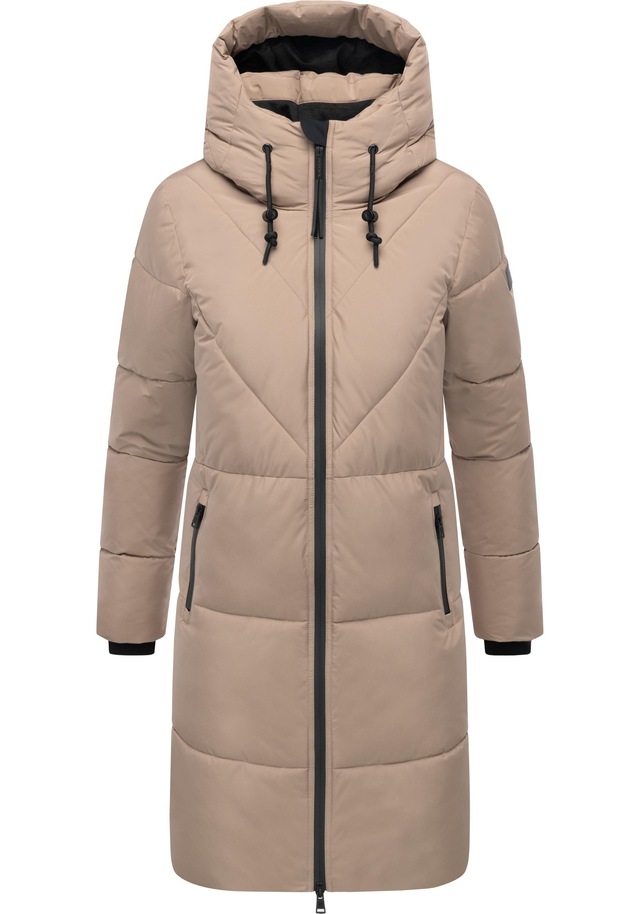 Navahoo Steppmantel »Kältekuschel XIV« Warmer Damen Wintermantel mit Fleece-gefüttertem Kragen