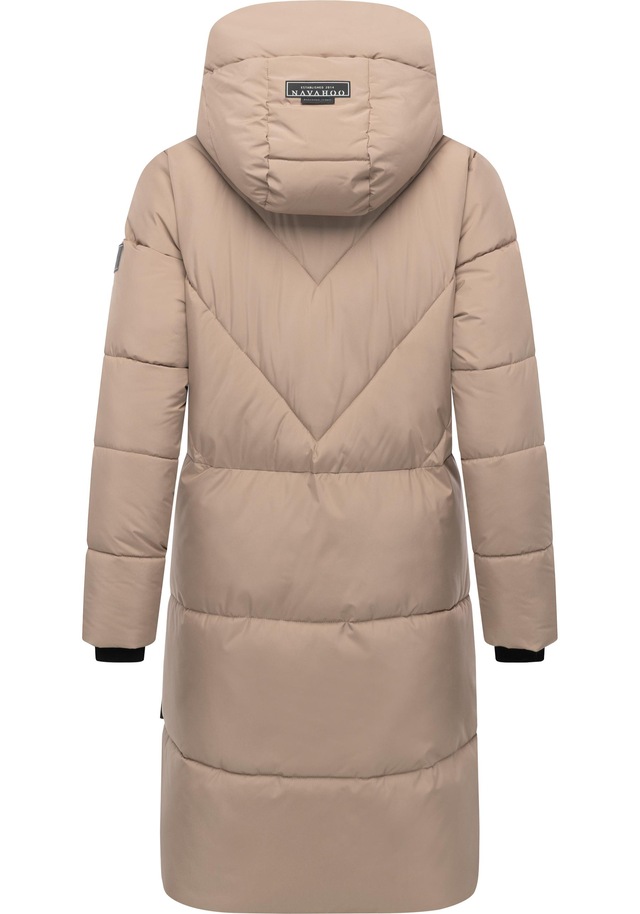 Navahoo Steppmantel »Kältekuschel XIV« Warmer Damen Wintermantel mit Fleece-gefüttertem Kragen