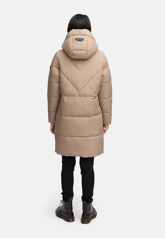 Navahoo Steppmantel »Kältekuschel XIV« Warmer Damen Wintermantel mit Fleece-gefüttertem Kragen