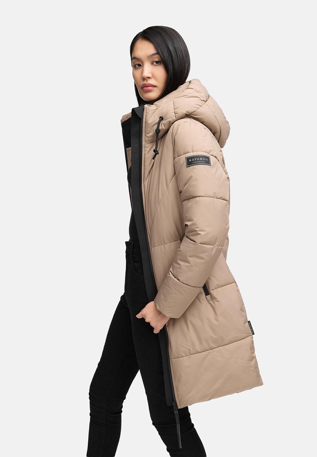 Navahoo Steppmantel »Kältekuschel XIV« Warmer Damen Wintermantel mit Fleece-gefüttertem Kragen