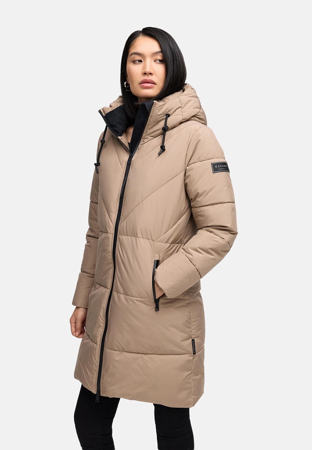 Navahoo Steppmantel »Kältekuschel XIV« Warmer Damen Wintermantel mit Fleece-gefüttertem Kragen